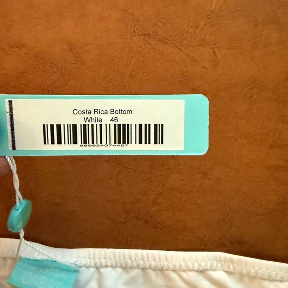 Melissa Odabash Costa Rica Bikini Bottom White IT 46 / US Large NWT - Picture 5 of 5